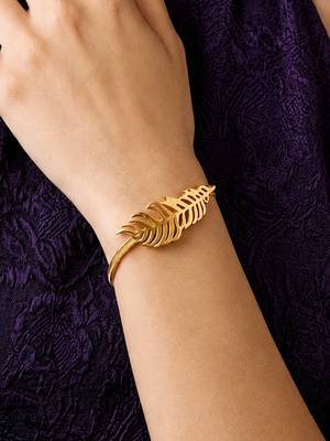 Gold cubic zirconia gold plated bracelet for women 1