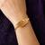 Gold cubic zirconia gold plated bracelet for women