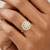 Gold cubic zirconia gold plated finger ring for women
