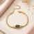 Gold cubic zirconia gold plated bracelet for women