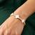 Gold cubic zirconia gold plated bracelet for women
