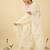 Floral Embroidered Notch Neck Cotton A-Line Kurta & Trousers With Dupatta
