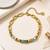 Gold cubic zirconia gold plated bracelet for women