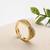 Gold cubic zirconia gold plated finger ring for women