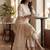 Women Floral Embroidered Thread Work Kurta with Trousers & With Dupatta