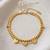 Gold cubic zirconia gold plated bracelet for women
