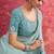 Sky blue galaxy heavy embroidery with sequince work saree with blouse
