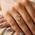 Gold cubic zirconia gold plated finger ring for women