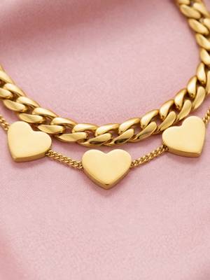 Gold cubic zirconia gold plated bracelet for women 3