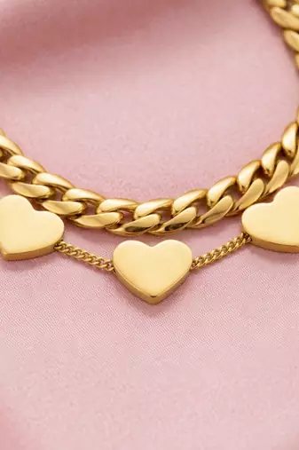 Gold cubic zirconia gold plated bracelet for women