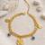 Gold cubic zirconia gold plated bracelet for women