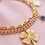 Gold cubic zirconia gold plated bracelet for women