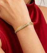 Gold cubic zirconia gold plated bracelet for women