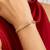 Gold cubic zirconia gold plated bracelet for women