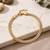 Gold cubic zirconia gold plated bracelet for women