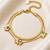 Gold cubic zirconia gold plated bracelet for women