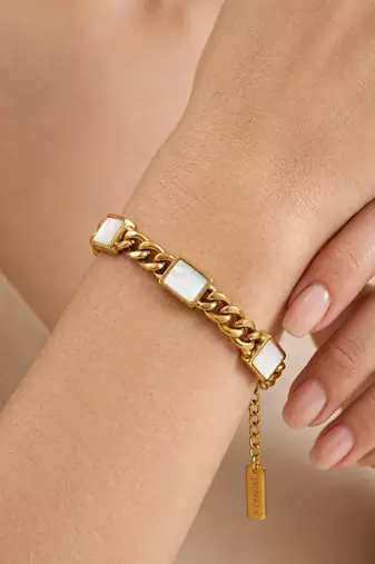 Gold cubic zirconia gold plated bracelet for women