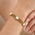 Gold cubic zirconia gold plated bracelet for women