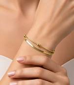 Gold cubic zirconia gold plated bracelet for women