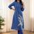 Women Floral Printed Panelled Cotton Kurta with Trousers