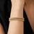 Gold cubic zirconia gold plated bracelet for women