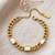 Gold cubic zirconia gold plated bracelet for women