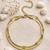 Gold cubic zirconia gold plated bracelet for women