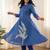 Women Floral Printed Panelled Cotton Kurta with Trousers