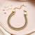 Gold cubic zirconia gold plated bracelet for women