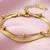 Gold cubic zirconia gold plated bracelet for women