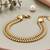 Gold cubic zirconia gold plated bracelet for women