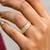 Gold cubic zirconia gold plated finger ring for women