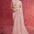 Baby pink pure weave heavy embroidery with sequince work saree with blouse