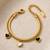 Gold cubic zirconia gold plated bracelet for women