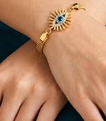 Gold cubic zirconia gold plated bracelet for women