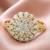 Gold cubic zirconia gold plated finger ring for women