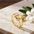 Gold cubic zirconia gold plated finger ring for women