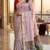 Lavender cotton woven saree with blouse