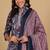 Floral printed cotton round neck kurta trouser & dupatta set
