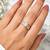 Gold cubic zirconia gold plated finger ring for women