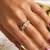 Gold cubic zirconia gold plated finger ring for women