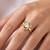 Gold cubic zirconia gold plated finger ring for women