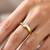 Gold cubic zirconia gold plated finger ring for women