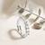 Silver cubic zirconia gold plated finger ring for women