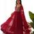 women's embroidery work faux georgette flared anarkali pant and dupatta set