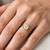 Gold cubic zirconia gold plated finger ring for women