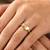 Gold cubic zirconia gold plated finger ring for women