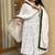 white vichitra silk blend  party wear embroidery salwar suit set