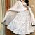 white vichitra silk blend  party wear embroidery salwar suit set