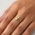 Gold cubic zirconia gold plated finger ring for women